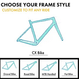 XPEL Universal Bicycle Protection Base Kit for CX Bikes - Matte Bike Frame Protection Kit - High-Performance XPEL Invisiframe Film, Protects Against Debris and Scratches, All-Weather Protection