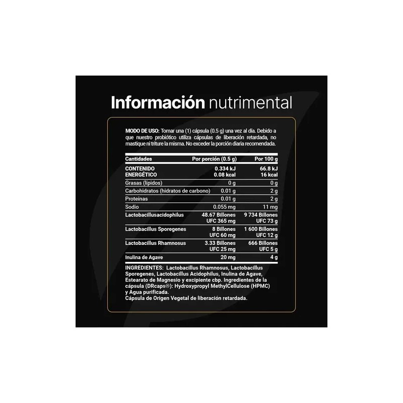Suplemento Alimenticio 60 Billion Probiotics 60g B Life