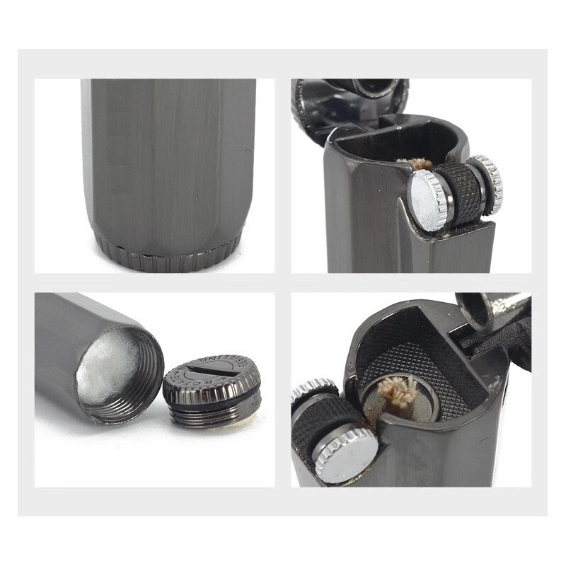 Flip-Top Petrol Oil Flint Lighter for Cigar/Cigarett