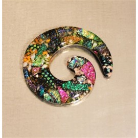 Creative Paradise LF106 Holey Casting Small Journey Cab Jewelry Mold for Fusing Glass Frit