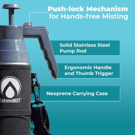 BeCOOL Personal Mister - High Performance Water Mister Spray Bottle Portable Water Misters for Cooling Outdoor with Neoprene Case/Strap