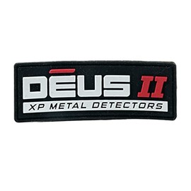 XP Metal Detectors Deus II Black Rubber Patch