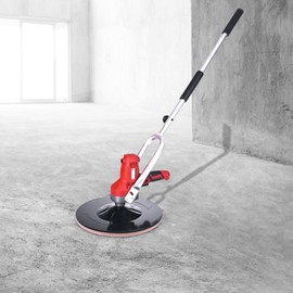 Electric Concrete Trowel Cement Mortar Smoothing Polishing Machine with a Handle and Hand-held Pole Power Trowel for Wall and Floor Surface, 850W, 6 Adjustable Speed