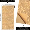 CanaanTree Peel and Stick Cork Wallpaper,16.5"x118.1", Self-Adhesive Cork Liner Inlaid