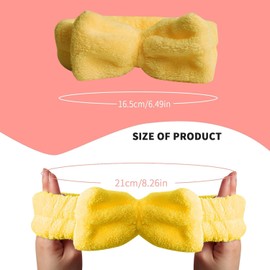 Spa Headband, Makeup Headband for Washing Face, Bow Headbands for Women, Skincare Headbands