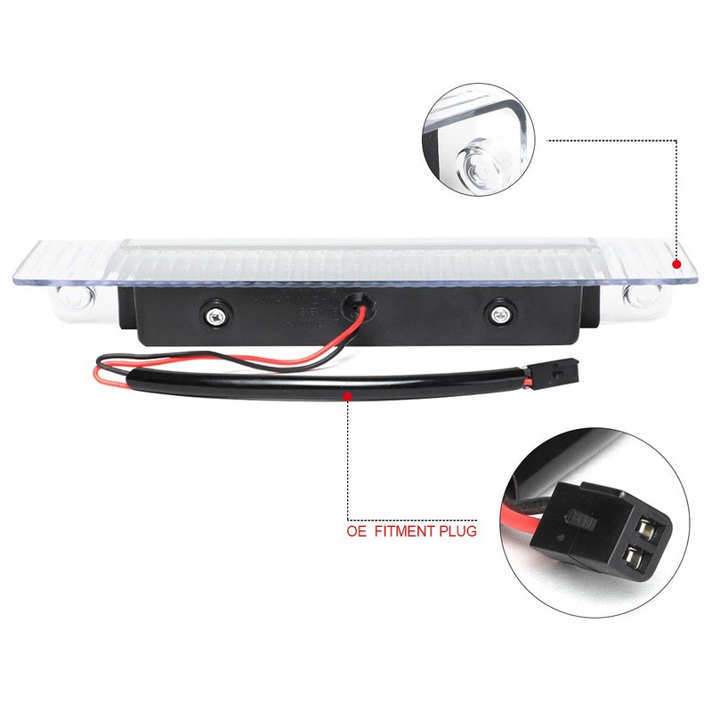 PM PERFORMOTOR Compatible with Chevy Express/GMC Savana 03-17 LED Third