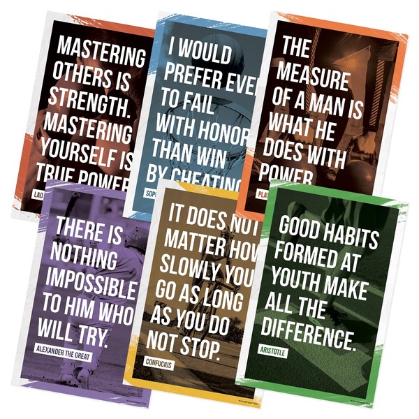 Quarterhouse Gym - Physical Education Motivational Poster Set, Physical Education