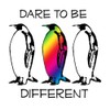 CafePress Dare to Be Different Rectangle Bumper Sticker Car Decal