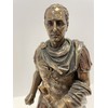 Gaius Julius Caesar in Roman Military Uniform Statue Bronze Finish
