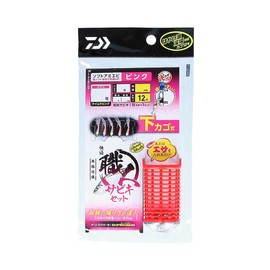 DAIWA Comfortable Artisan Sabiki Set, Soft Shrimp, Pink, 5 Needles, Lower Basket Type, 3-0.8-1.5