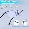WEIMELTOY 3 Pack Blue Light Blocking Reading Glasses for Men,