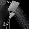 Dream Spa Ultra-Luxury 9" Rainfall Shower Head/Handheld Combo. Convenient Push-Button