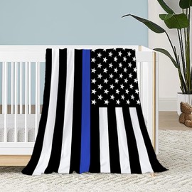 Neatee Living Patriotic Throw Blanket Baby Small 4th of July Memorial Day Fourth of July American Flag Blanket for Swaddle Toddler Pet Veteran Day Stars and Stripes Red White Blue Blanket 30x40