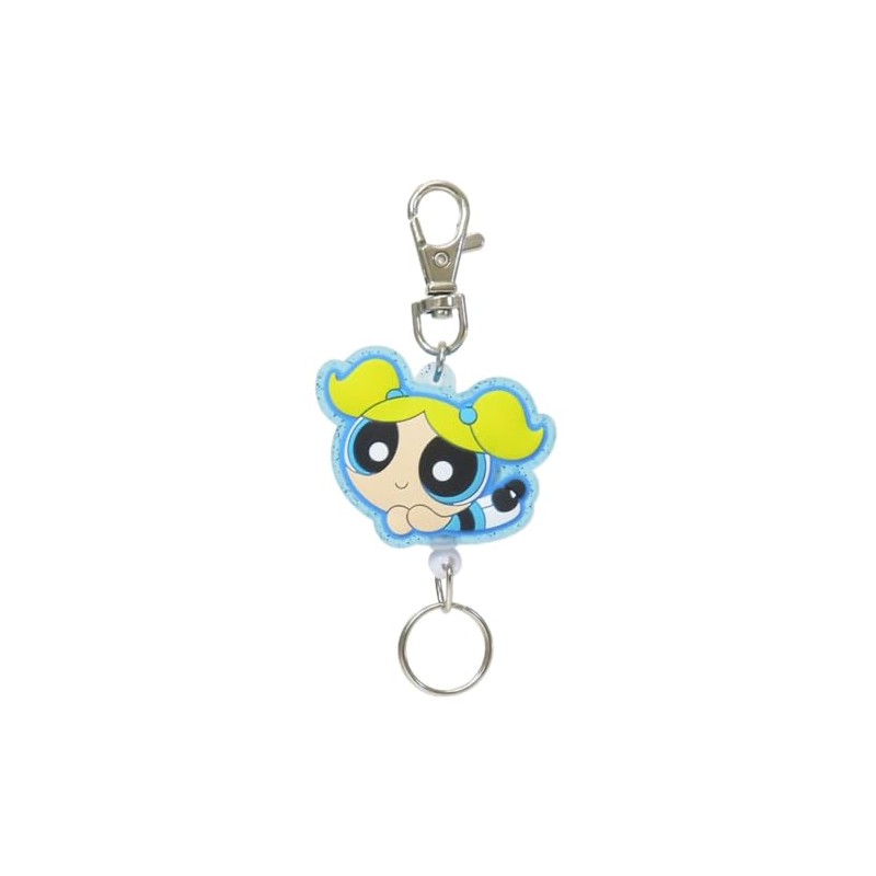 ESK Japan Powerpuff Girls 17178 Rubber Reel Key Chain Bubbles