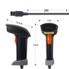 Posunitech USB Laser 2D Barcode Scanner Wired Handheld Bar Code
