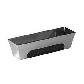 Bon 15-447 Stainless Steel Contoured Bottom Heliarc Mud Pan with Non-Slip Grip, 12-Inch