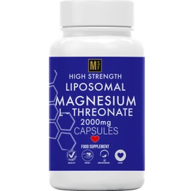 Liposomal Magnesium L-Threonate Supplement 120 High Strength Vegan Capsules | Magnesium L Threonate Capsules 2000mg Bioavailable Magnesium Gluten Free