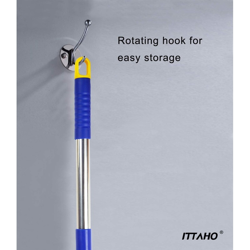 ITTAHO 81" Window Squeegee Cleaner,2 in 1 Window Cleaning Tool