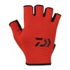 Daiwa DG-6524 Absorbent Quick-Drying Gloves, 5-Piece Cut, Red, XL