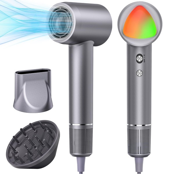 Hair Dryer, 160000 RPM Portable Professional Ionic Hair Dryer with
