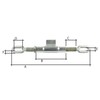 Tractor Tug Turnbuckle for Lower Link M22 x 2.5 x