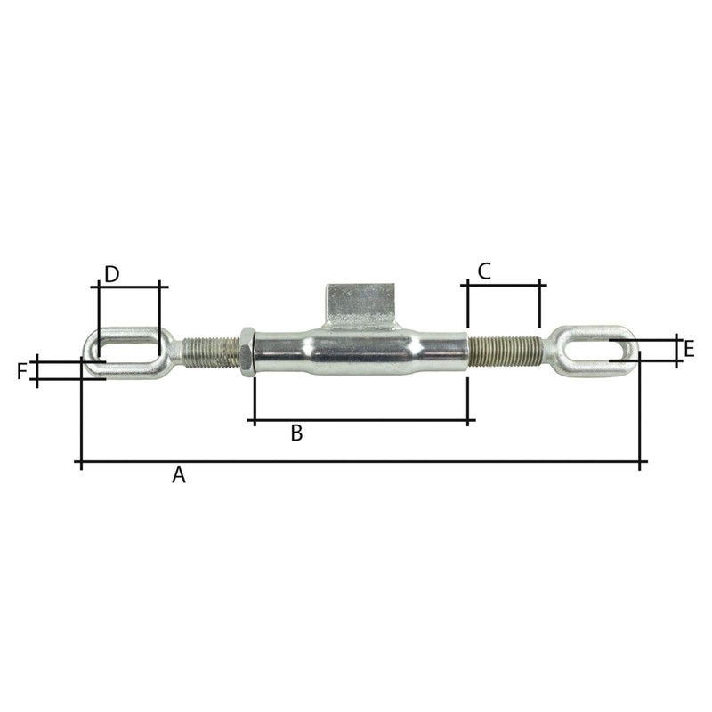 Tractor Tug Turnbuckle for Lower Link M22 x 2.5 x