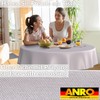 ANRO Oilcloth Tablecloth, Washable, Oilcloth, Garden Tablecloth, Outdoor, Indoor, Round,