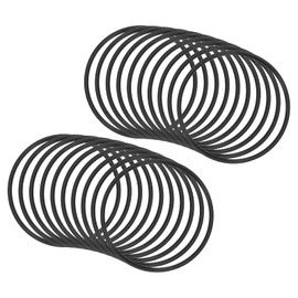 QUARKZMAN Pack of 20 Nitrile Rubber Sealing Rings Round Washer 70 mm x 63.8 mm x 3.1 mm for Tap Plumbers Repair Seal Connection, Black