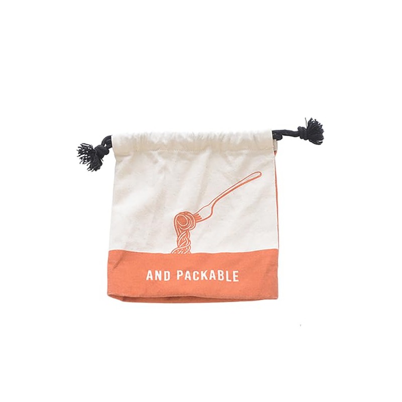 Packable Drawstring Pouch, Small Items, Travel, Inner Bag, Approx. 6.3