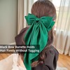 1PCS Bow Hair Clip,Big Bowknot Hairpin with Long Silky Satin,Solid