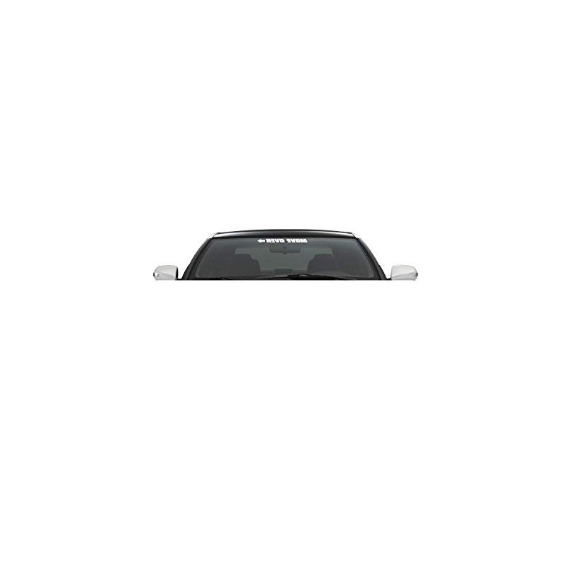 Xpin Graphics Move Over Decal Sticker Windshield Banner 23" Arrow