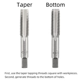 Aceteel M30 X 1.5 Metric Hand Tap, Right Hand M30 X 1.5mm Threading Hand Tap 1Pair