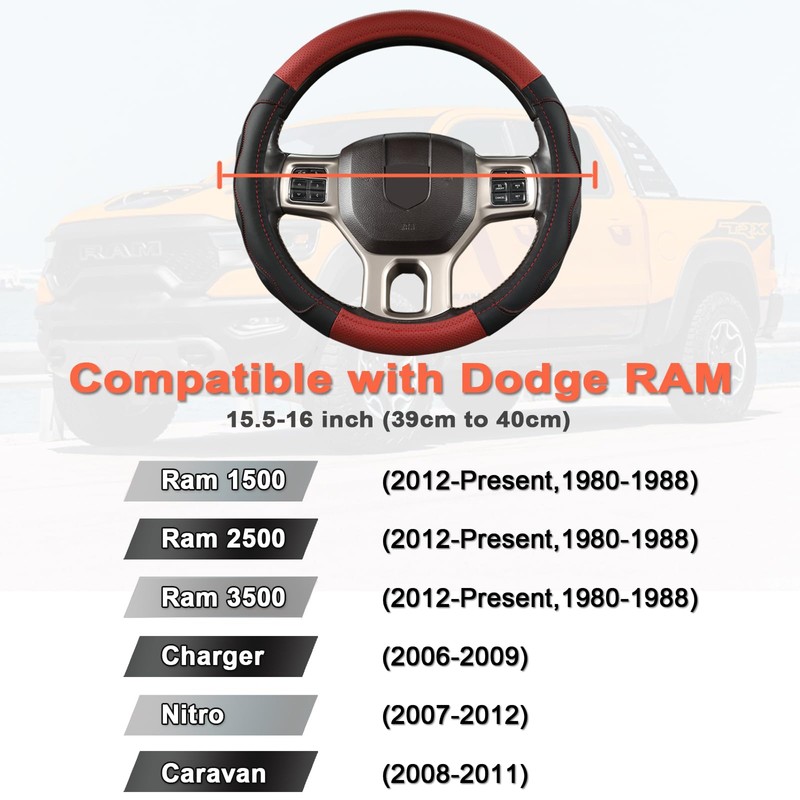 West Llama Customized Auto Car Steering Wheel Cover with 3D
