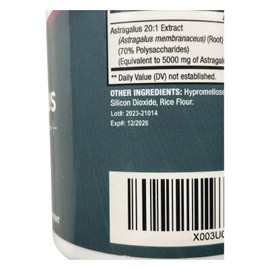 Purely Holistic Astragalus Astralgus - 5000 mg  250 capsules - Exp 12/26
