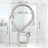 Goowin Shower Curtain Hooks, S Shape Shower Curtain Rings, Rustproof