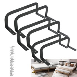 6 PCS Mattress Slide Stopper, Mattress Retainer Bar Bracket, Metal Mattress Stabilizer, Prevents Mattress Sliding for Bedroom Bed Frame