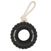 Dog Tire Chewing Toy Bite Resistant Treat Dispensing Rubber Aggressive