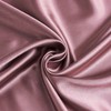 YASMENG Old Rose Twin Satin Fitted Sheets Only for Single