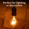 runquiz Warm Incandescent Light Bulbs 60 Watt,A19/A60 Vintage Style Edison