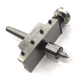NEW IMPROVED TAPER TURNING ATTACHMENT WITH REVOLVING LIVE CENTER FOR LATHE MACHINE-METRIC (2MT)- SEE Working VIDEO**