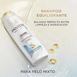 Shampoo Equilibrante Pantene Equilibrio Raíz Y Puntas 300 Ml
