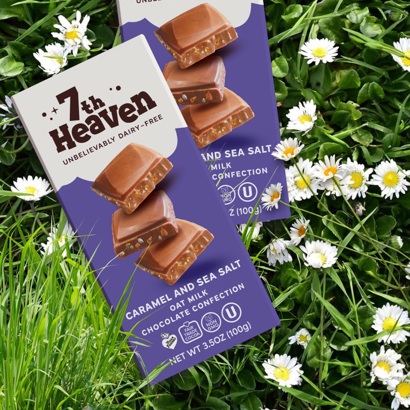 7th Heaven, Vegan Caramel and Sea Salt Oat Milk Chocolate