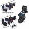 NKSRCP Aluminum Bicycle Handlebar Mount for GoPro Hero 11/10/9/8/7/6/5s/5/4s/4/3, Compatible