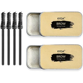 (A) - Ownest 2PCS Eyebrow Soap Kit,Brows Styling Soap,Long Lasting Waterproof Smudge Proof Eyebrow Styling Pomade for Natural Brows, 3D Feathery Brows Makeup Balm