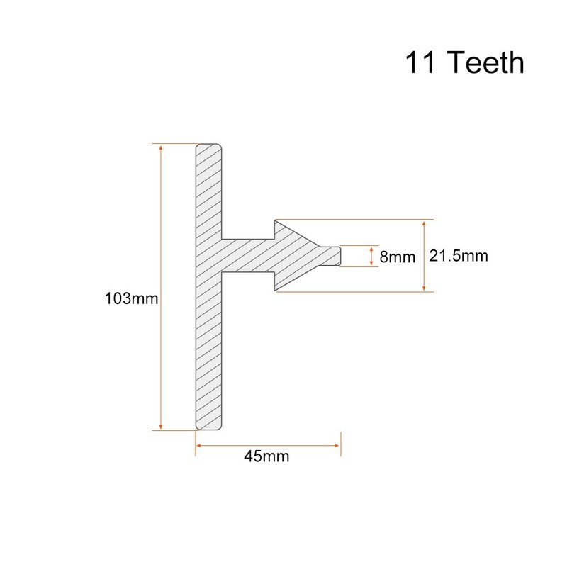 sourcing map Pilot Chuck Key 8 mm 11 Teeth for