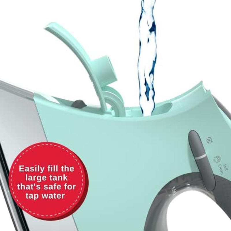 SINGER SteamCraft Plus Digital Display Iron, Five Fabric Settings, OnPoint