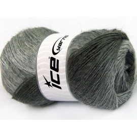 Ice (1) 100 gram Alpaca Active Yarn #58395 Grey Shades Fine Sport Weight 601yds