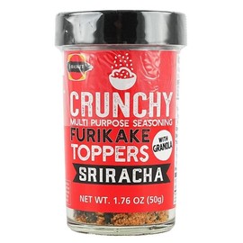 Crunchy Sriracha Flavored Furikake Rice Seasoning - Great for Popcorn, French Fries, Vegetables and more - 1.76 ounce bottle