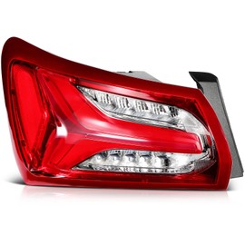 LBRST Tail Light Assembly with 2019-2022 for Chevy Malibu with LED Red/Clear Lens Brake Light Rear Lamps Driver Side GM2804143 84595944