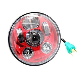 Eagle Lights Indian Scout Red LED Headlight Kit - Fits 2014 to Current Scout 60, Scout and Scout Bobber